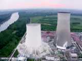 نیروگاه هسته ای آلمان در انفجار دیدنی تخریب شد