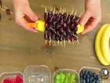 ترفند تزیین میوه با موز برای مهمانی ها در یک ویدیو