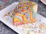آموزش کیک رنگین کمونی _ عاالی برای مهمونی _ خاص باش