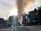 انفجار و آتش سوزی مهیب در مرکز لس آنجلس!