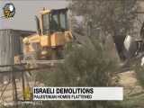 تخریب خانه فلسطینان توسط رژیم صهیونیستی