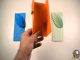 آموزش اوریگامی ساخت پاکت زیبا با کاغذ های رنگی