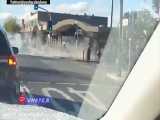 حمله با خودروی شاسی بلند به فروشگاه لباس حجاب اسلامی