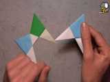 اوریگامی ستاره - آموزش ساخت ستاره کاغذی