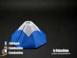 آموزش تکنیک های اوریگامی ساخت کوه اتشفشان