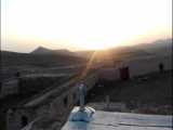 طلوع آفتاب در روستای قباق تپه کرد از نمای 4K