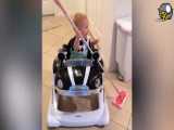 کلیپ طنز کودکان بانمک Cutest Baby Doing Housework