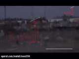 لحظه شلیک ۴ موشک کاتیوشا به پایگاه نظامیان آمریکا در ج شرقی بغداد