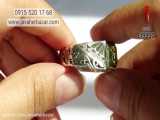 انگشتر نقره کوارتز سلطنتی مردانه دست ساز - کد 49822