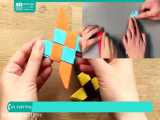 آموزش اوریگامی ساده و آسان | هنر اوریگامی | ساخت اوریگامی ( ستاره نینجا )