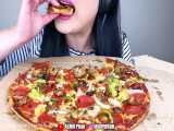 چالش صداي غذا _ خوردن پیتزا