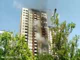 آتش سوزی برج های دوقلوی شهریار تبریز