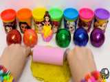 آموزش رنگ ها به کودکان با خمیر بازی و ساخت پرنسس