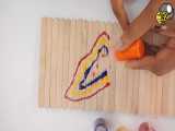 آموزش کاردستی برای کودکان - پروانه با چوب بستنی