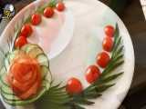 ایده های تزیین سالاد گوجه خیار در یک نگاه