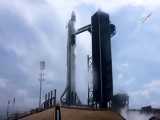 پرتاب موشک فالکون۹ و فضاپیمای سرنشین دار دراگون به ایستگاه فضایی