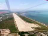 باند بتنی جدید فرودگاه رامسر از دید هوایی