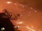 سوختن کوه های زاگرس و جنوب کشور و بوشهر در آتش
