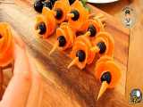 3 ایده ساده تزیین سالاد گل با هویج در خانه