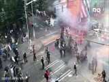 سرکوب تظاهرات مسالمت‌آمیز معترضان در سیاتل توسط پلیس آمریکا