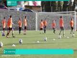 آموزش فوتبال به کودکان | تکنیک های فوتبال (تمرین هماهنگی پاها با توپ)