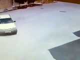 اتفاقی بسیار عجیب در شهر سامان!!راننده پراید فرار کرد!!