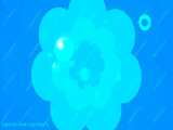 موشن بکگراند حباب ها در فضایی آبی رنگ