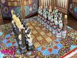 مهره های شطرنج از جنس پلی استر نقاشی شده توسط هنرمندان اصفهان