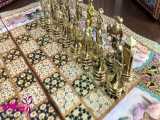 مهره های شطرنج درجه یک از جنس فلز ساخته ی هنرمندان اصفهان