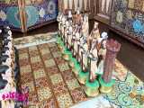 مهره های شطرنج از جنس پلی استر با نقاشی زیبا و درجه یک توسط هنرمندان اصفهان