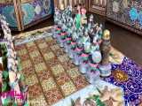 مهره های شطرنج زیبا از جنس پلی استر نقاشی شده توسط هنرمندان اصفهان