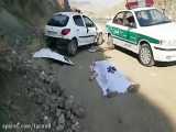 فوت راننده به‌علت واژگونی خودرو پژو ۲۰۶ در کمربندی بومهن بعد از کارخانه گچ جبل