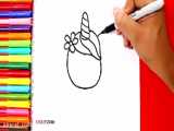 آموزش نقاشی برای کودکان «تکشاخ »