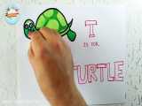 T is for TURTLE آموزش الفبای انگلیسی برای کودکان