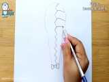 آموزش گام به گام طراحی با مداد دختر با موهای زیبا