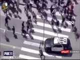 پلیس آمریکا بازهم با خودرو معترضان را زیر گرفت!