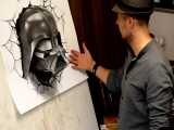 نقاشی سه بعدی - Darth Vader