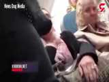 درگیری دو زن بر سر صندلی هواپیما / زن باردار کتک خورد