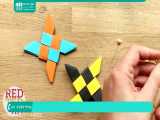 آموزش اوریگامی سه بعدی و مقدماتی | ساخت اوریگامی ( اسپینر )