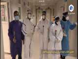 اهدای گل به بیماران و کادر درمانی بیمارستان سینا اهواز توسط طلاب جهادگر 
