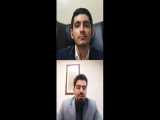 لایو اینستاگرام امید فدوی و پرسش و پاسخ با آقای مجتبی شیخ علی 