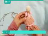 آموزش عروسک بافی با قلاب | عروسک بافتنی دخترانه (آموزش موهای عروسک) 09120165405