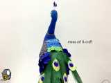 کاردستی سه بعدی/ساخت طاوس زیبا ودکوری با اسفنج