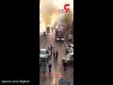 آتش گرفتن یک خودرو وسط اتوبان باکری شهر تهران