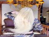 آریسته - اکستنشن موی بلوند در سالن زیبایی لیدوما