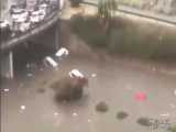 سیل در ایتالیا با دو کشته؛ خیابان‌های «پالرمو» رودخانه شد