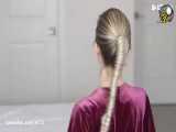 آموزش ویدیویی مدل موی دم اسبی خیلی زیبا