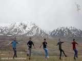 رقص آذربایجانی در ارتفاعات میشو مرند با پیام محیط زیستی