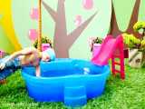 بازی های دخترانه با عروسک باربی - کن به چلسی شنا یاد میده