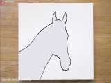 آموزش نقاشی برای مبتدیان - اسب سیاه